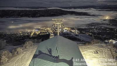 Yampa Valley fog as shown from the Steamboat Thunderhead cam between 6:40 am and 10:40 am on Saturday, January 43 2026