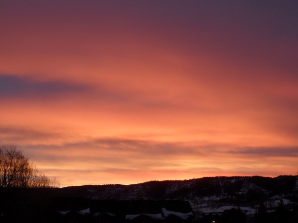 Sunset picture from my deck on 13 March 2017