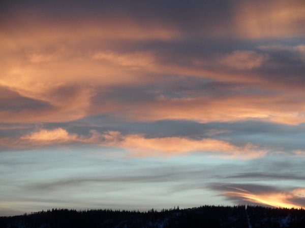 Sunset from my deck on 18 March 2017