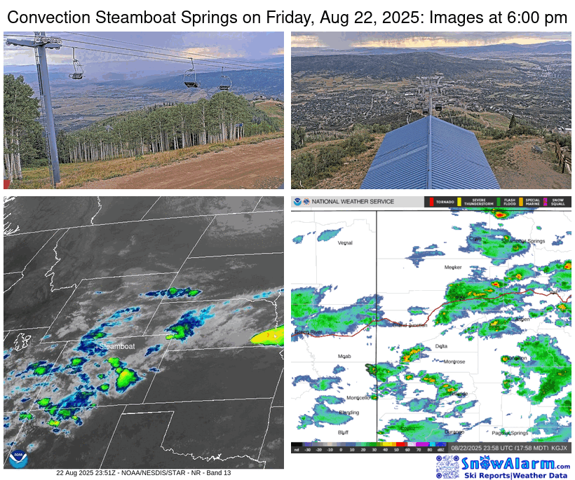 Mosaic of the rapid convective intensification which occured between 6 pm and 7:20 pm on Friday, Aug 22, 2025
