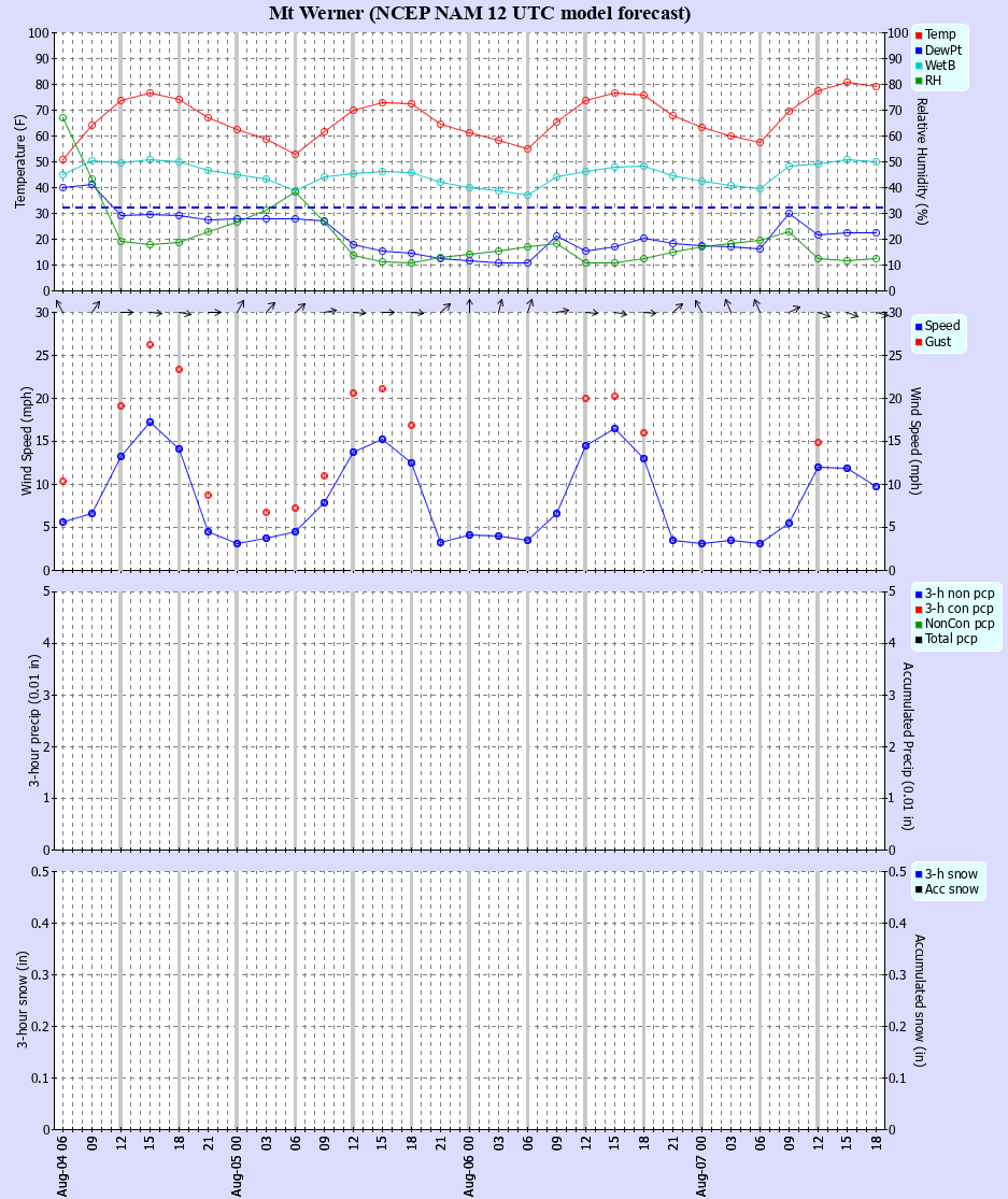 Latest NAM forecast