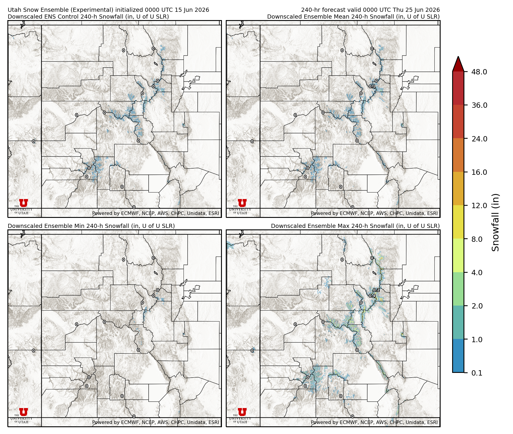 Click to enlarge the NAEFS precipitation Latest NAEFS total precipitation forecast
