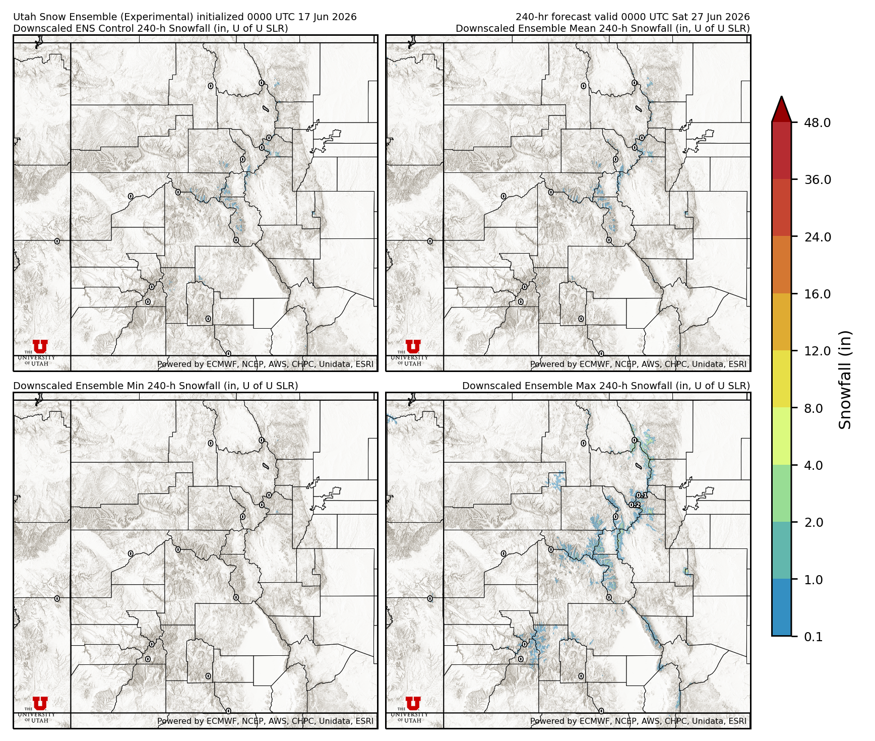 Click to enlarge the NAEFS precipitation Latest NAEFS total precipitation forecast