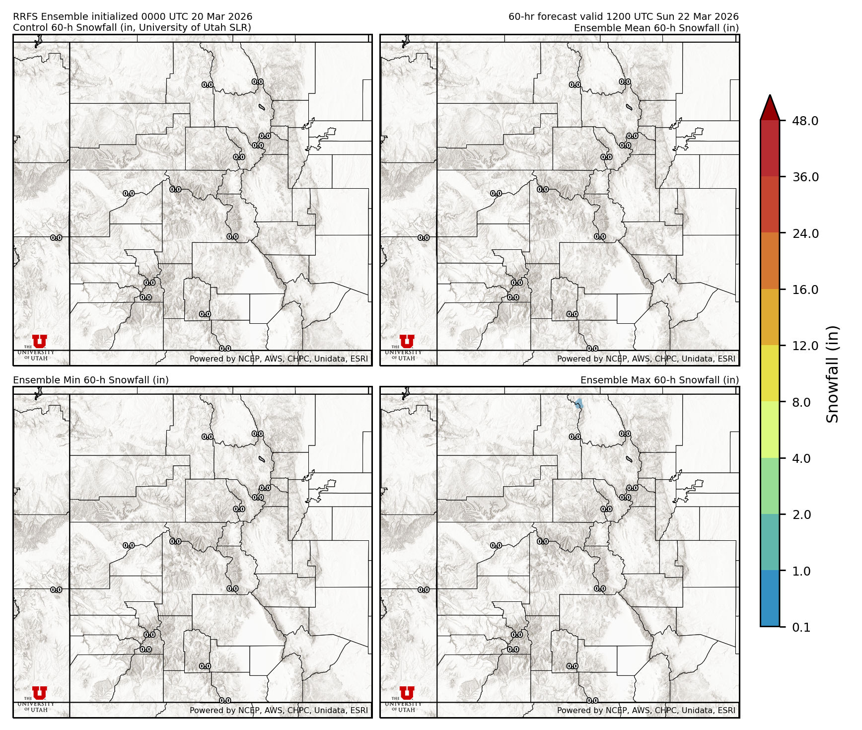 Click to enlarge the SFEF precipitation Latest RRFS snow forecast