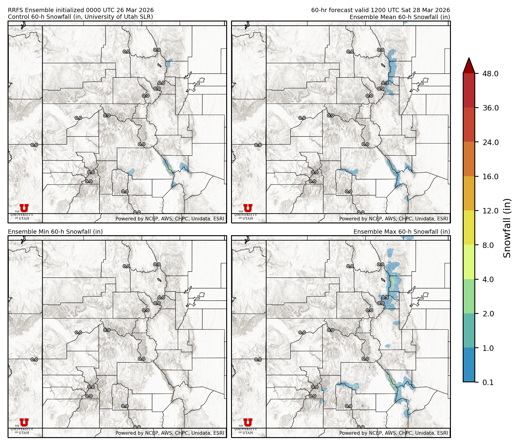 Latest RRFS snow forecast