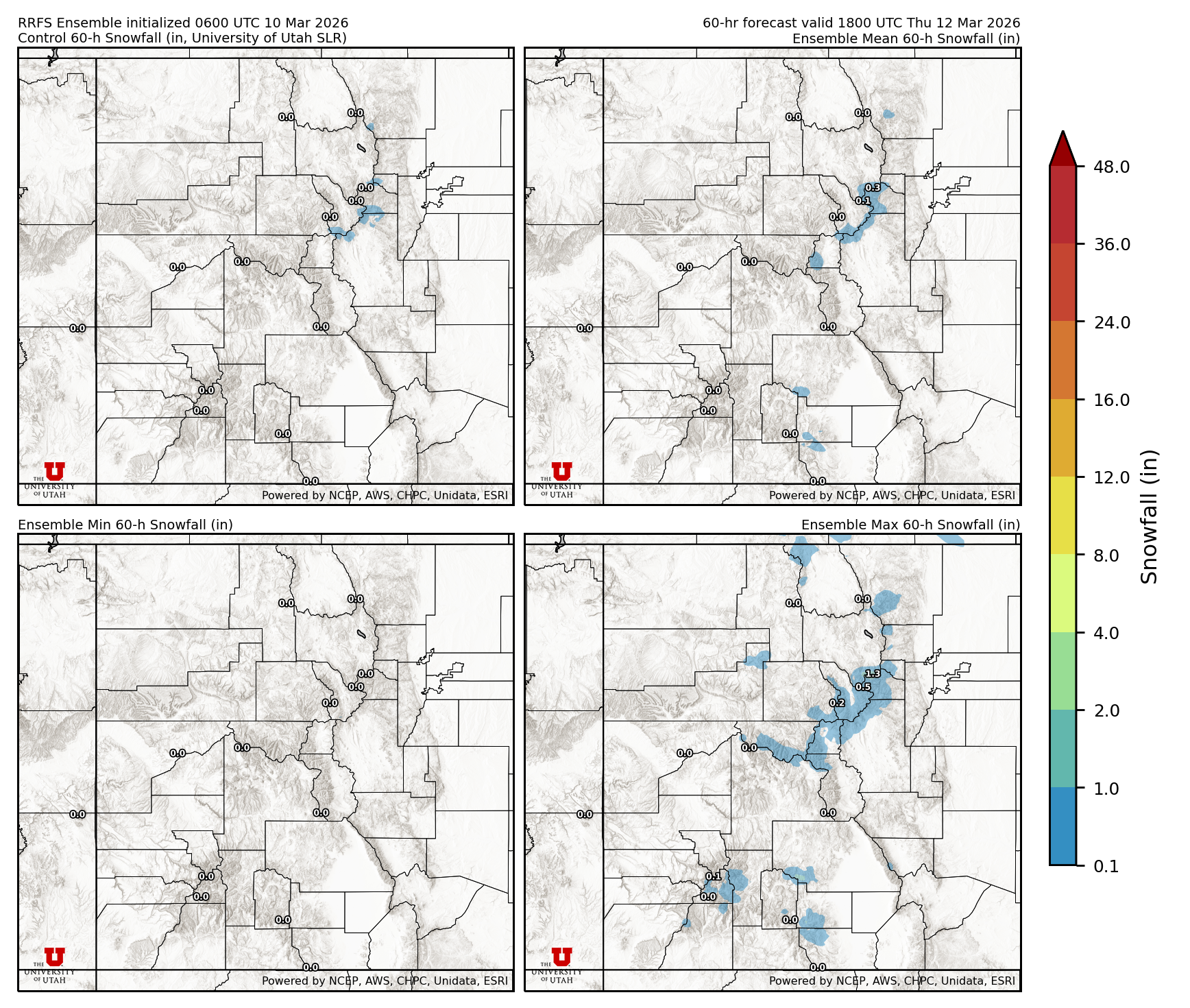 Latest RRFS snow forecast