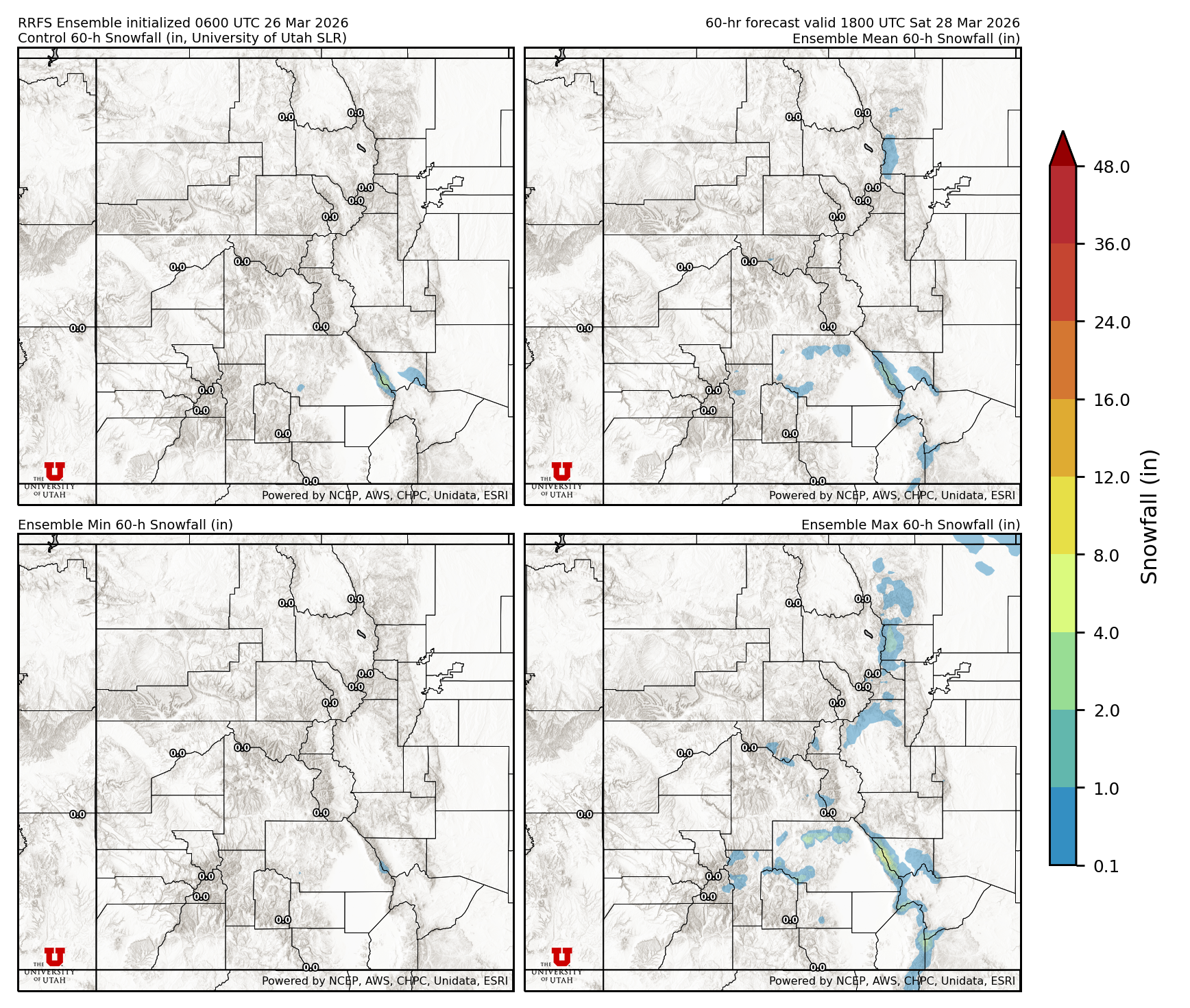 Latest RRFS snow forecast