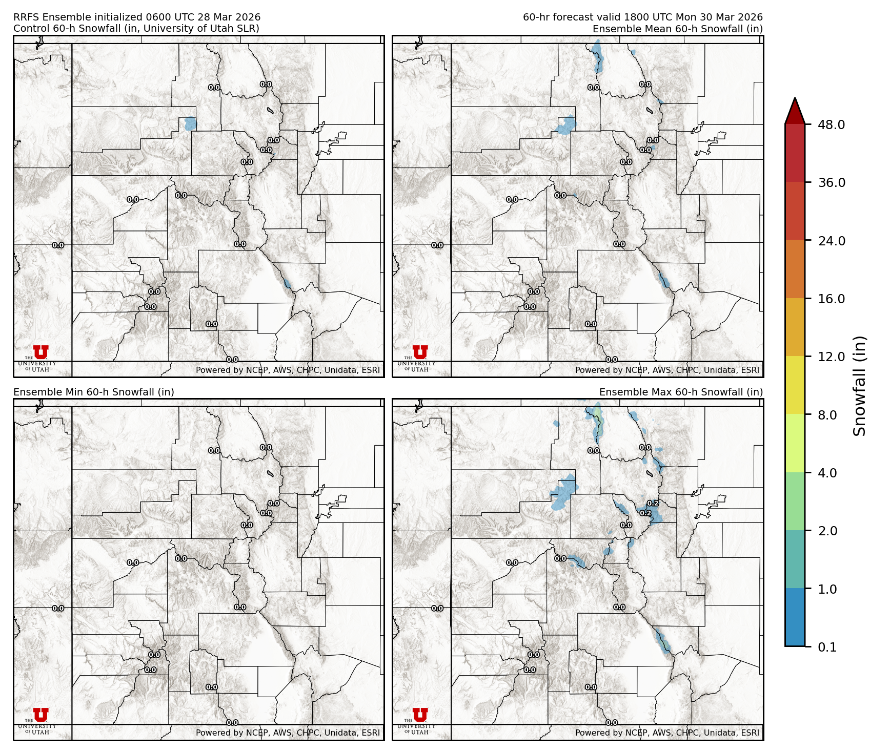 Latest RRFS snow forecast