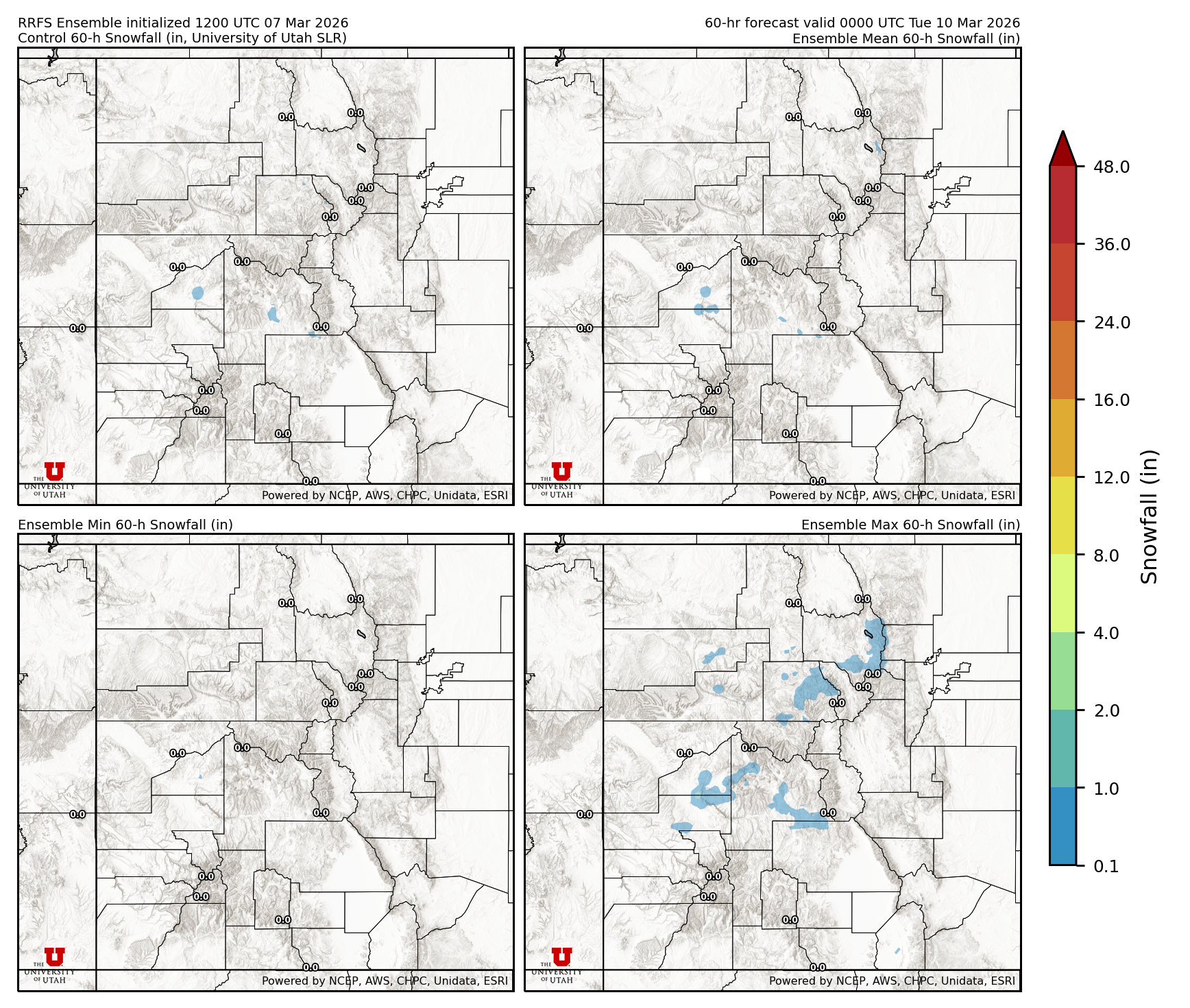 Latest RRFS snow forecast
