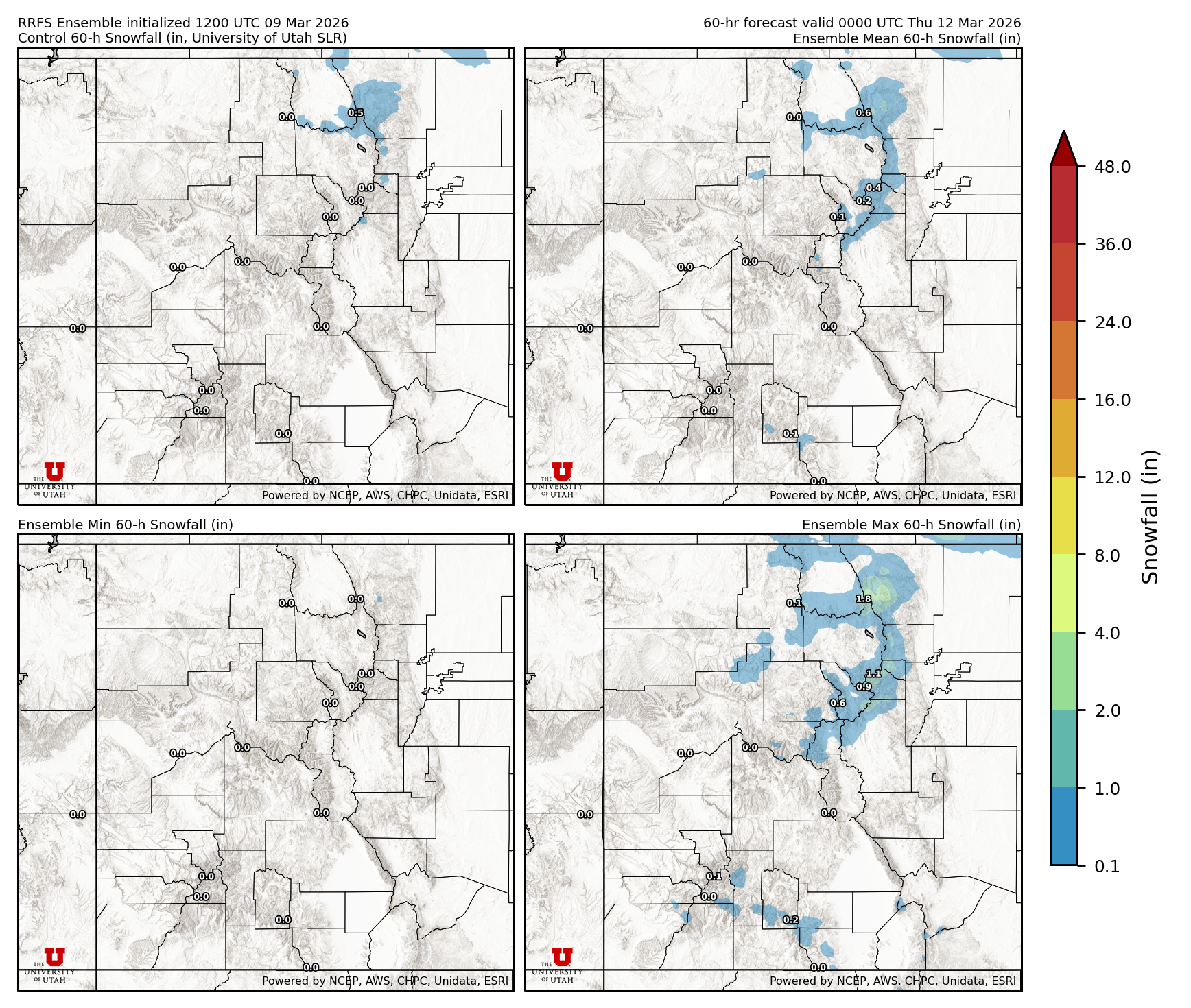 Latest RRFS snow forecast