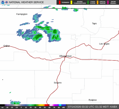 latest image of Albuquerque,NM. radar