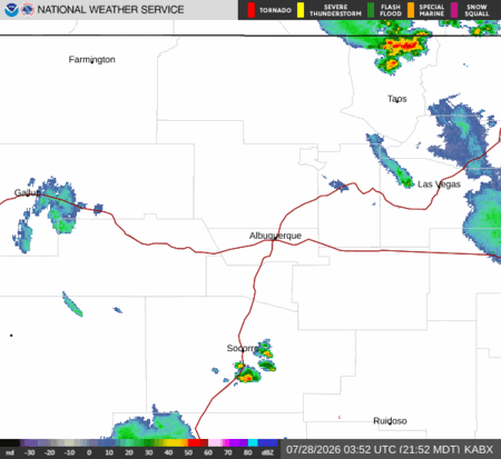 latest image of Albuquerque,NM. radar