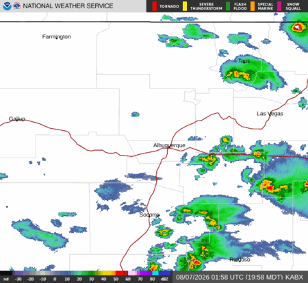 latest image of Albuquerque,NM. radar