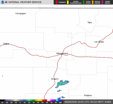 latest image of Albuquerque,NM. radar