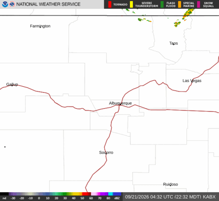 latest image of Albuquerque,NM. radar
