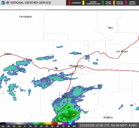 latest image of Albuquerque,NM. radar
