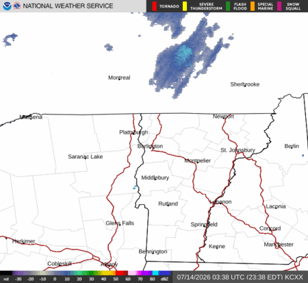 latest image of Burlington,VT. radar