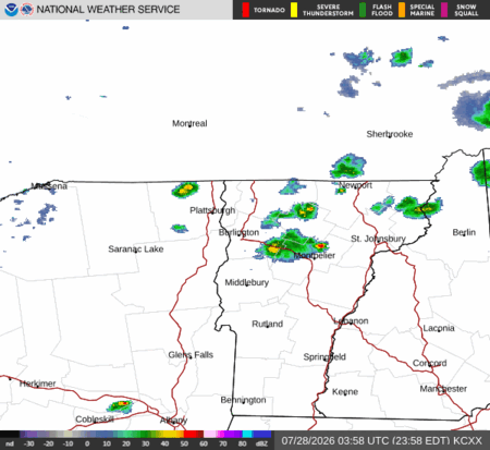 latest image of Burlington,VT. radar
