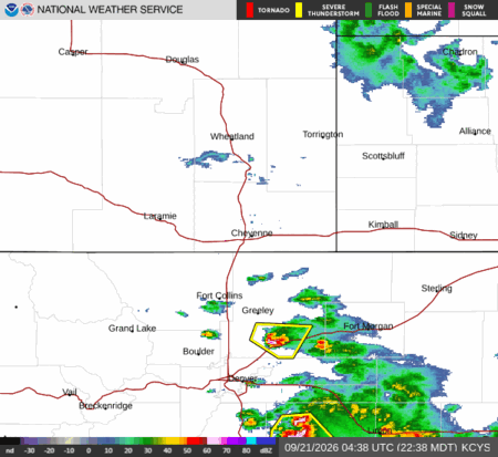 latest image of Cheyenne,WY. radar
