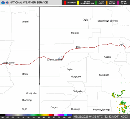 latest image of Grand Junction,CO. radar