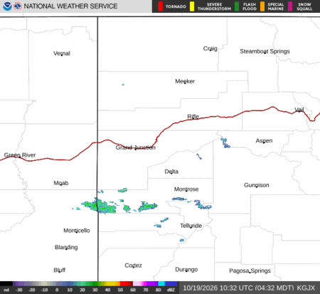 latest image of Grand Junction,CO. radar