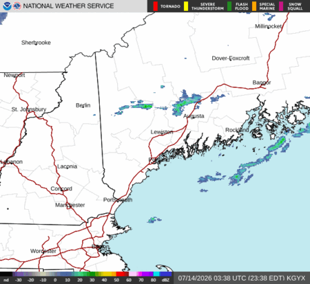 latest image of Portland,ME. radar