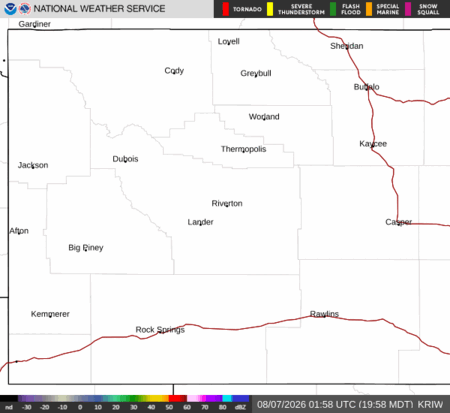 latest image of Riverton,WY. radar