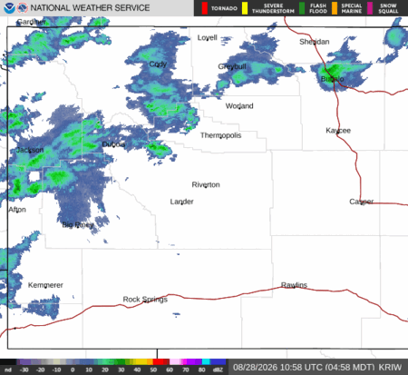 latest image of Riverton,WY. radar