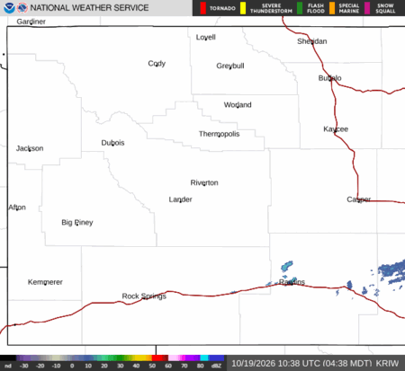 latest image of Riverton,WY. radar