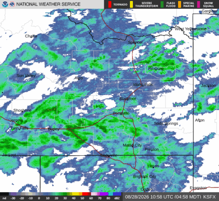 latest image of Pocatello,ID. radar