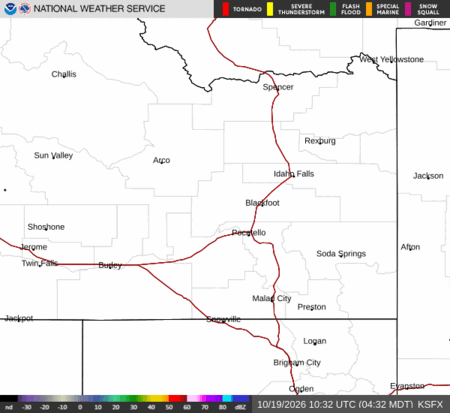 latest image of Pocatello,ID. radar