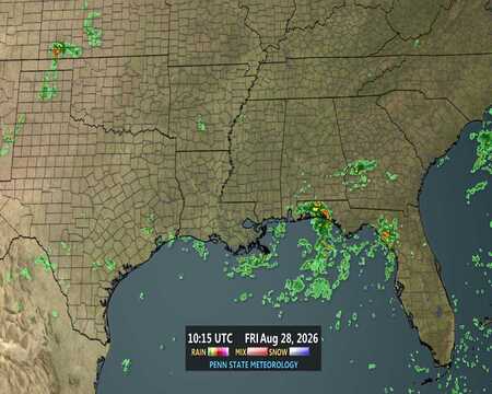 latest image of Southeast radar
