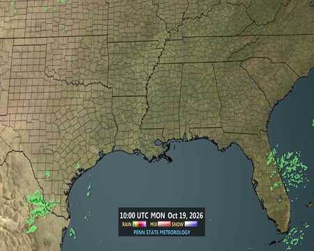 latest image of Southeast radar