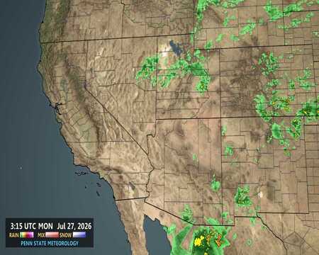 latest image of Southwest radar