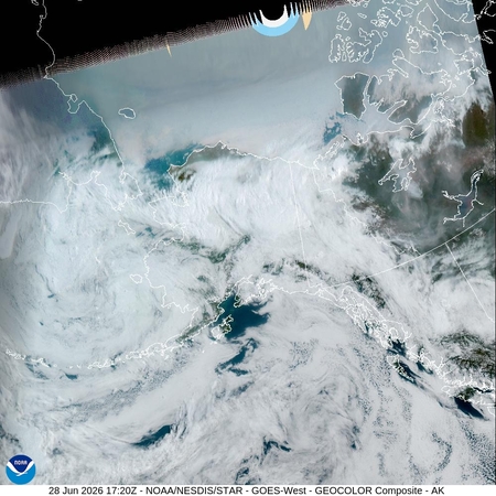 latest image of Alaska geocolor