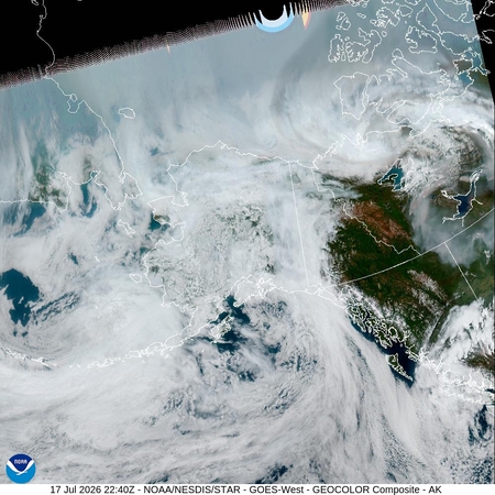 latest image of Alaska geocolor