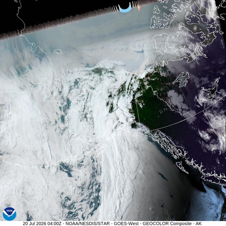 latest image of Alaska geocolor