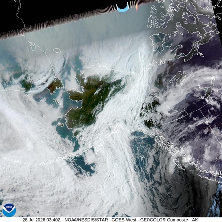 latest image of Alaska geocolor