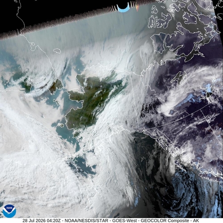 latest image of Alaska geocolor