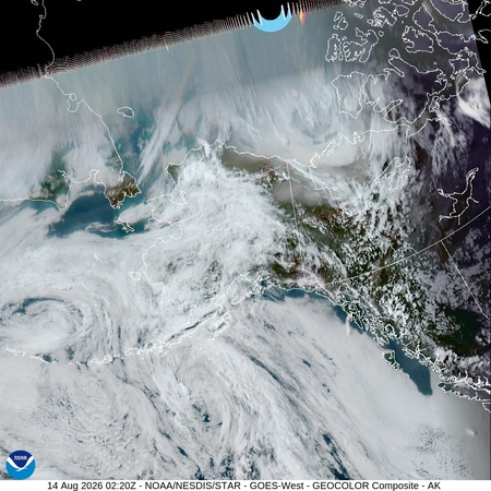 latest image of Alaska geocolor