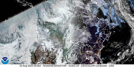 latest image of Canada geocolor