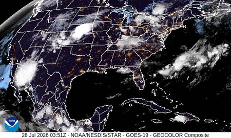 latest image of US Geocolor