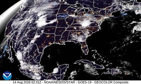 latest image of US Geocolor