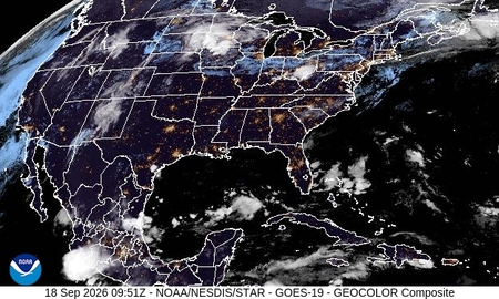 latest image of US Geocolor