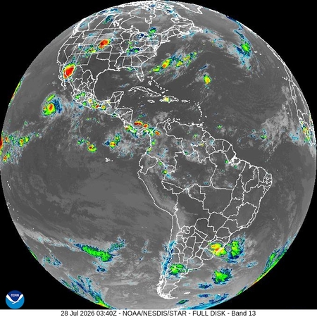 latest image of Eastern N. America IR