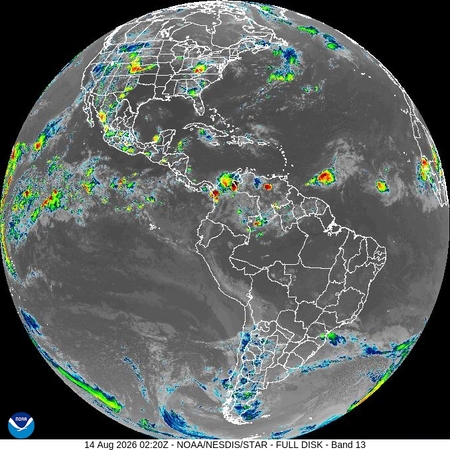 latest image of Eastern N. America IR