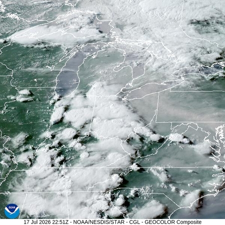 latest image of Central Great Lakes  geocolor