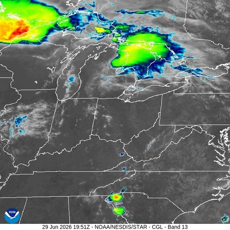 latest image of Central Great Lakes IR