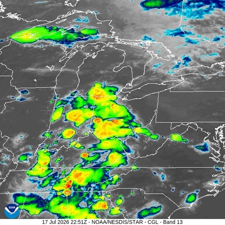 latest image of Central Great Lakes IR