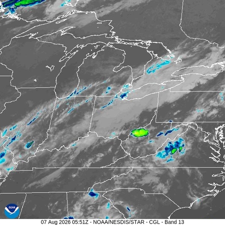 latest image of Central Great Lakes IR